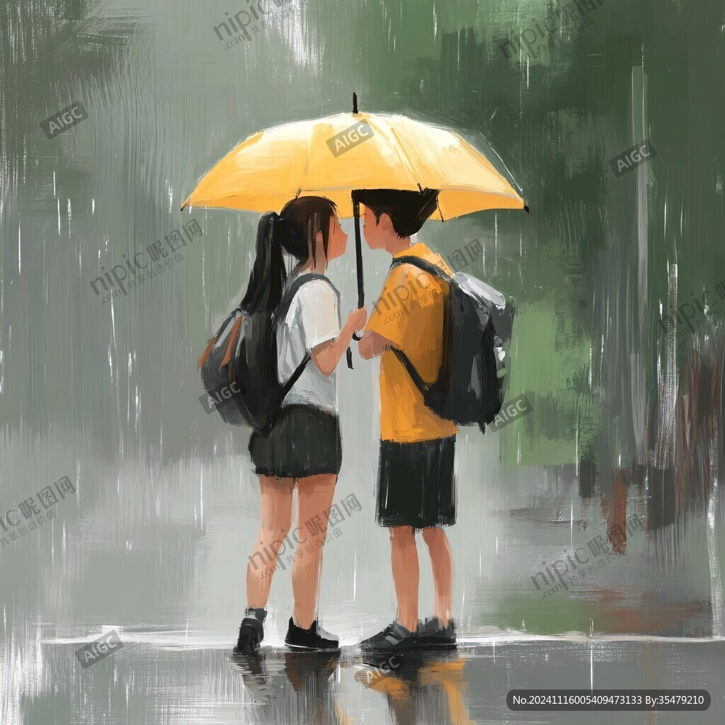 雨天插畫
