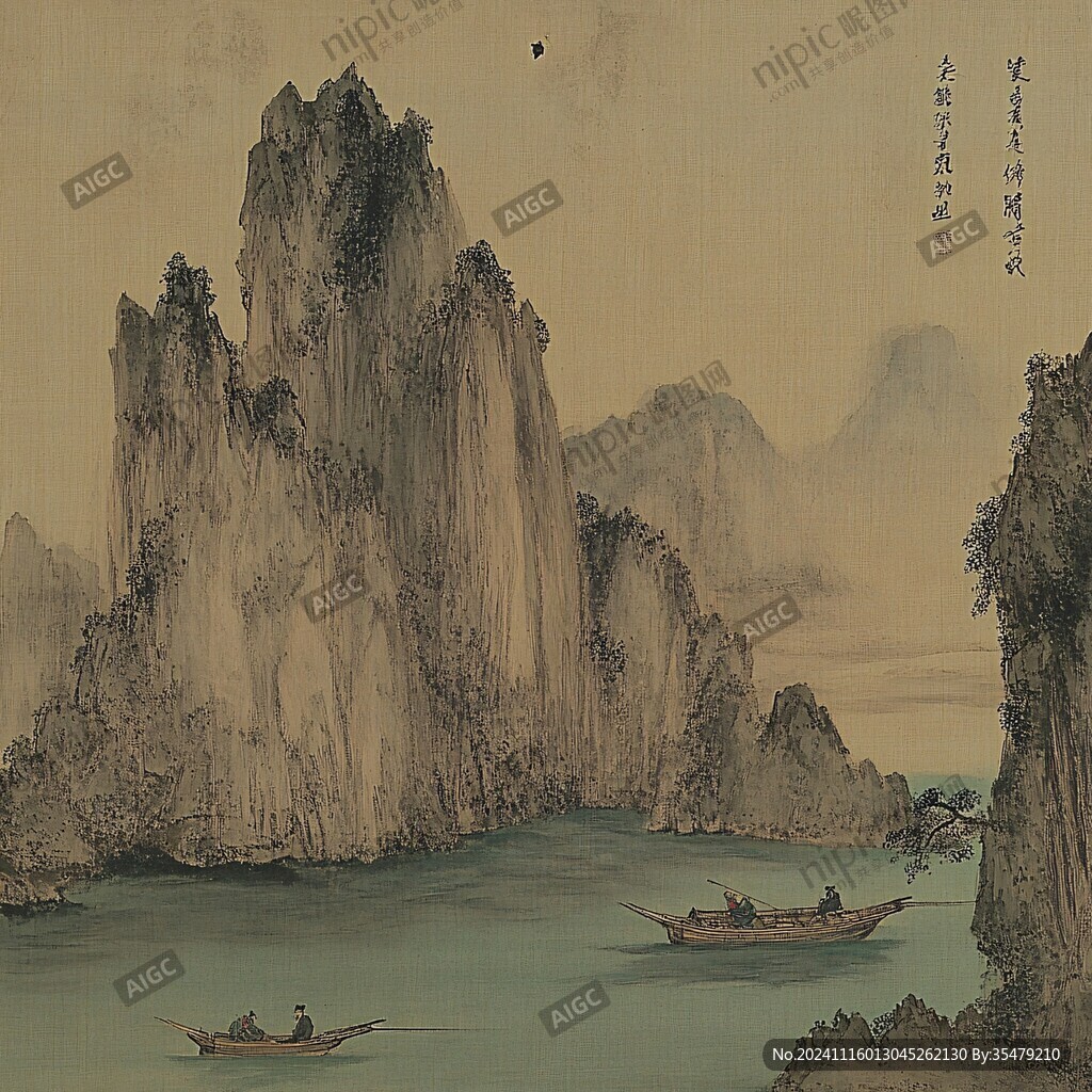 漓江漁歌圖