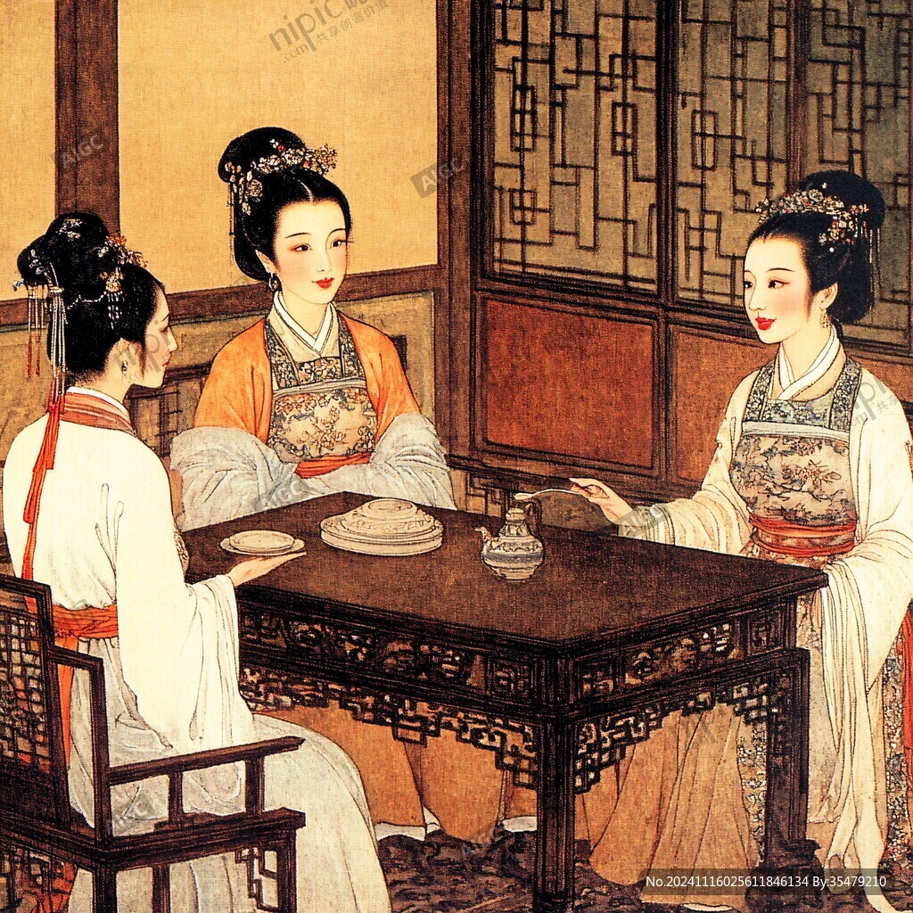 古代女子生活場景