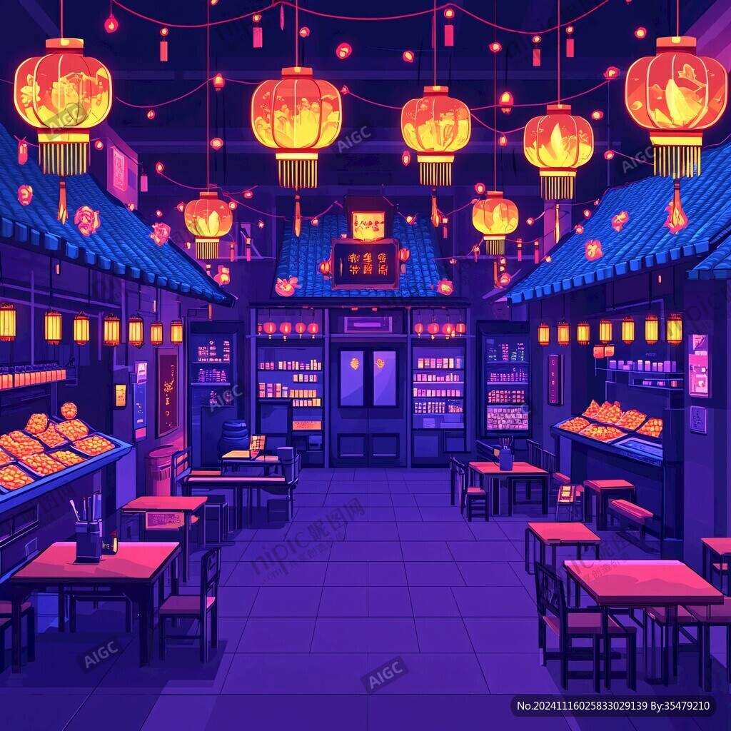 中式餐館場景
