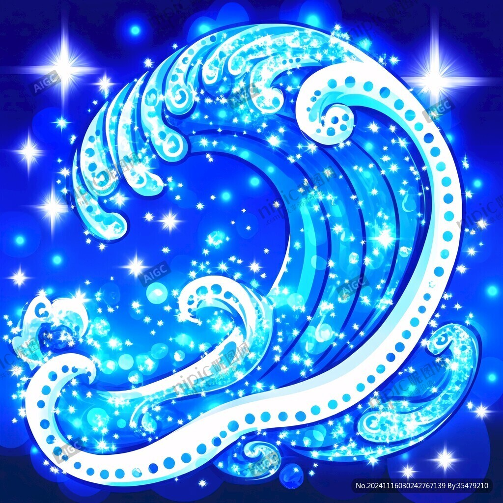 水波紋星光