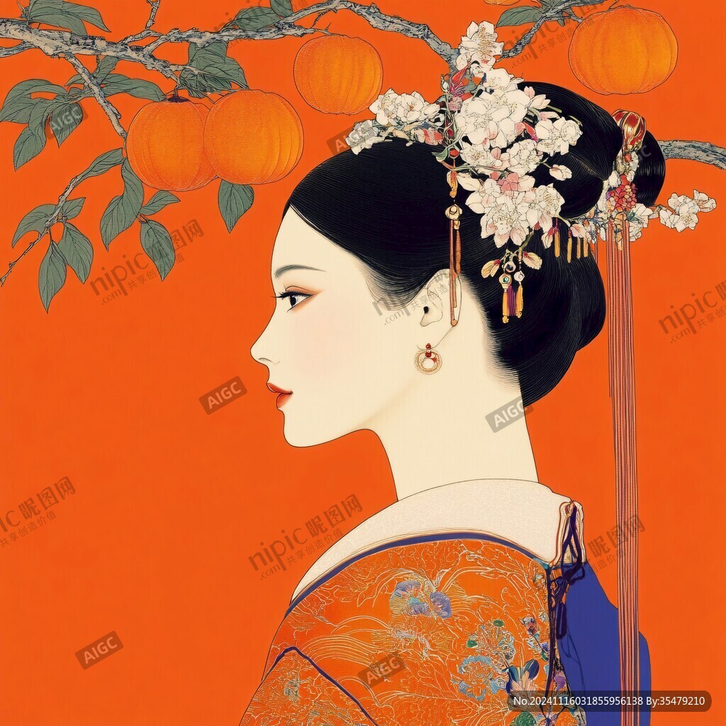 清宮美人插畫