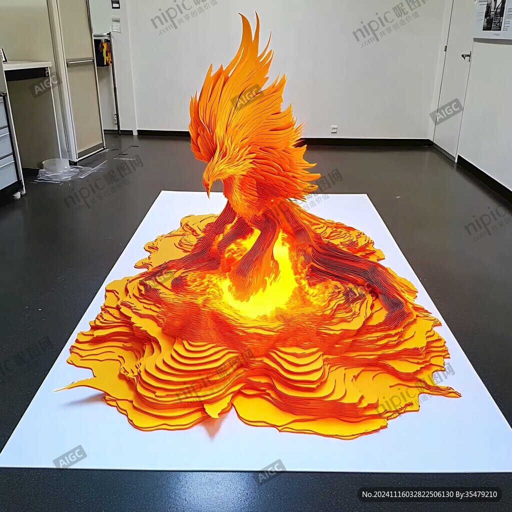 3d立體畫熔巖