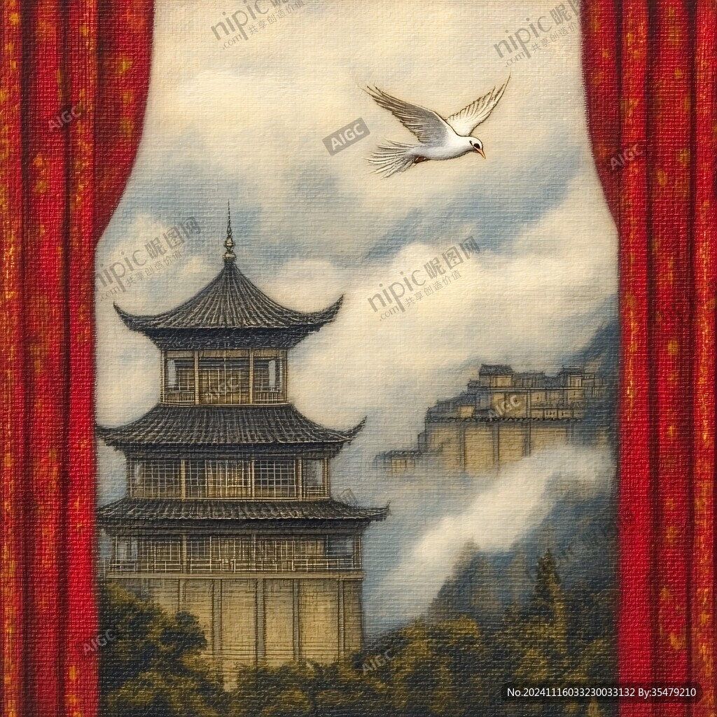 雞鳴閣插畫