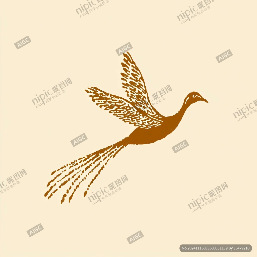 線條飛鳥logo