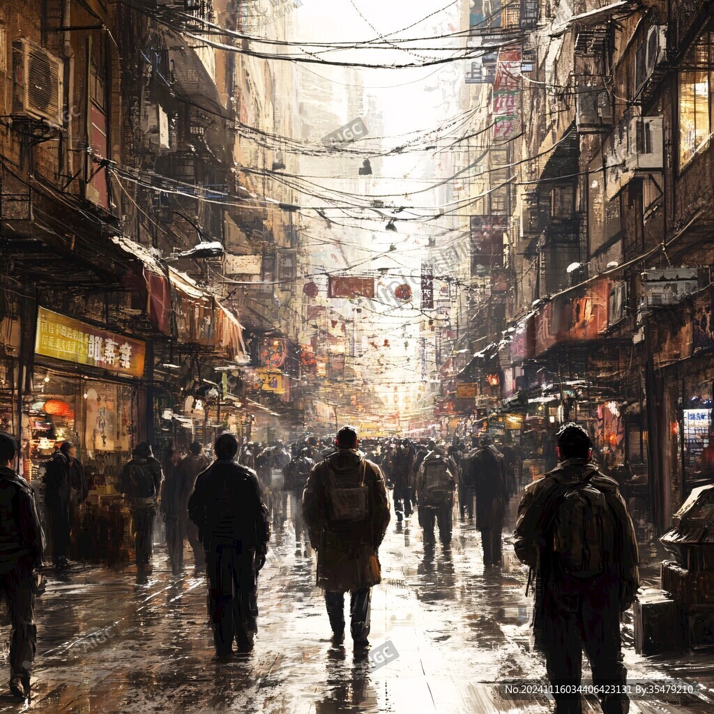雨季步行街