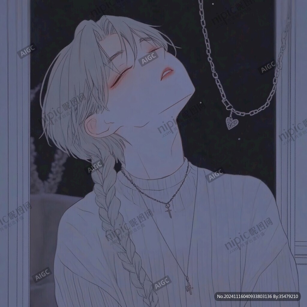 男生頭像插畫