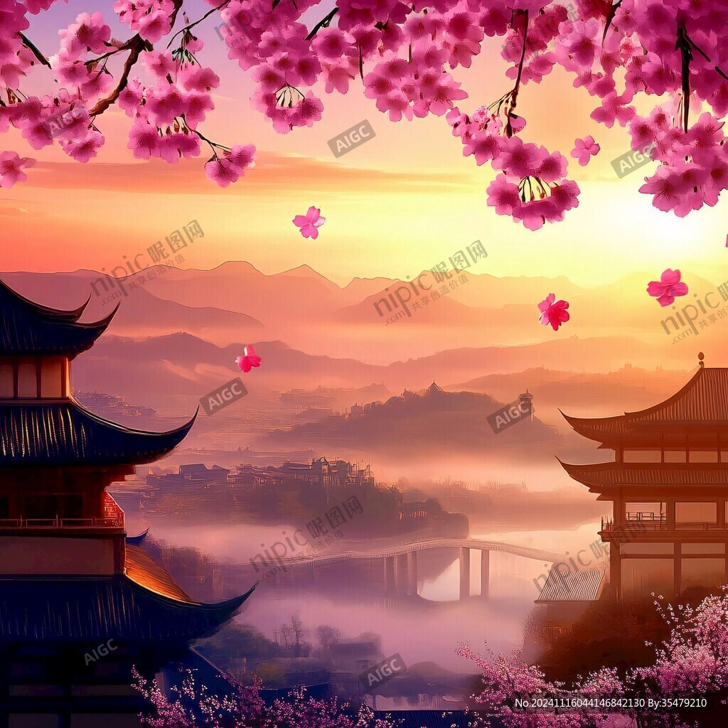 意境櫻花古建