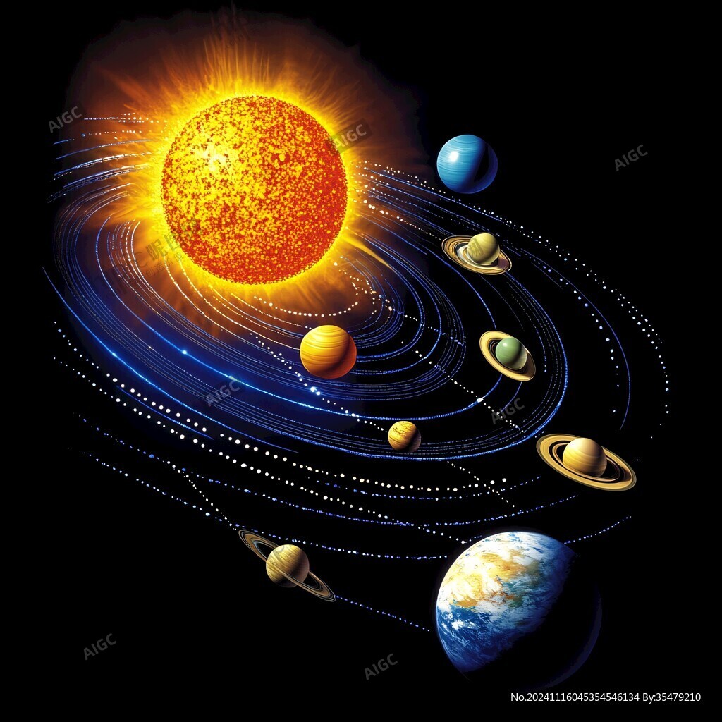 太陽系示意圖