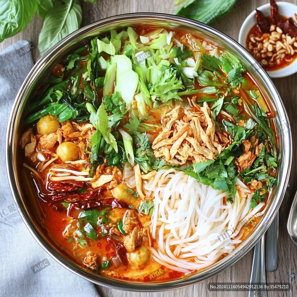 豆花麻辣雞塊米線