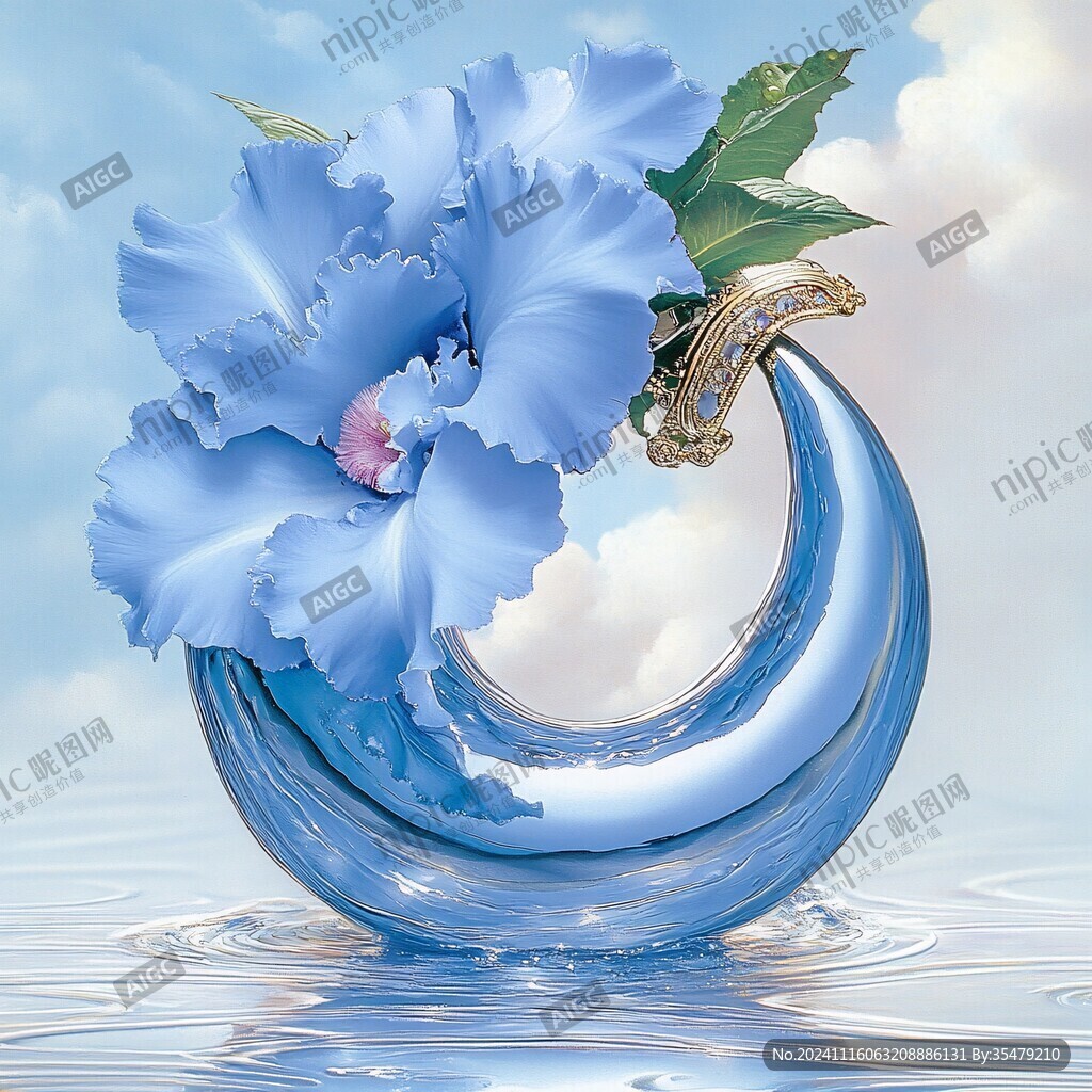 藍色花美陳