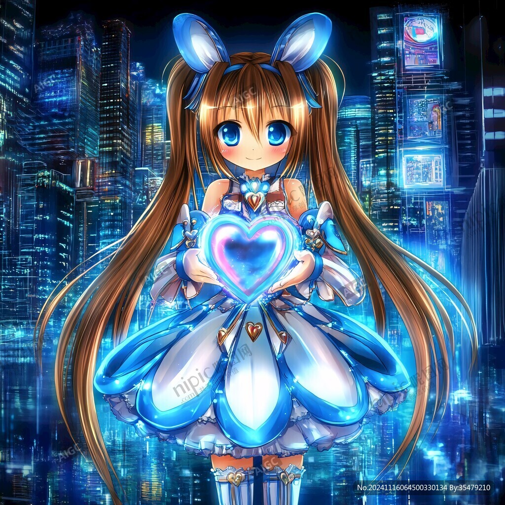 q版愛心少女