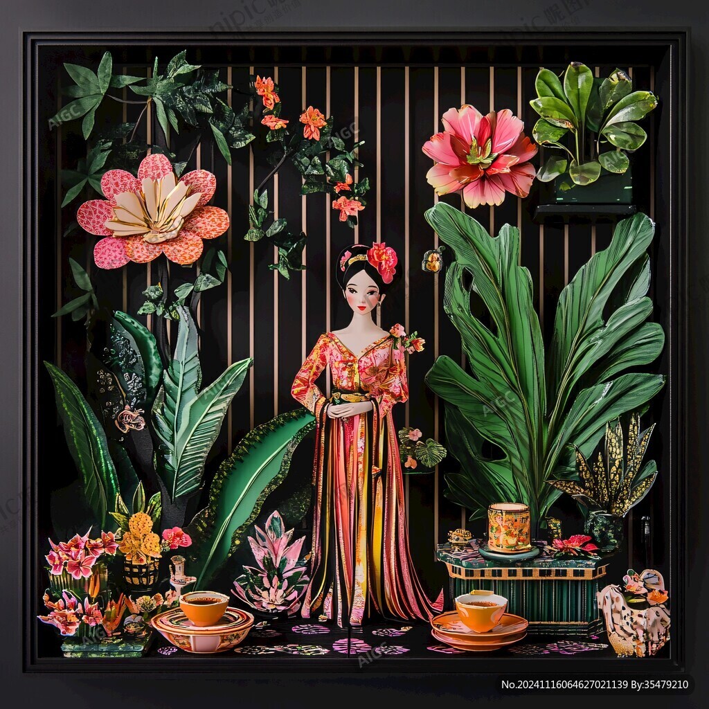春季氛圍美陳櫥窗
