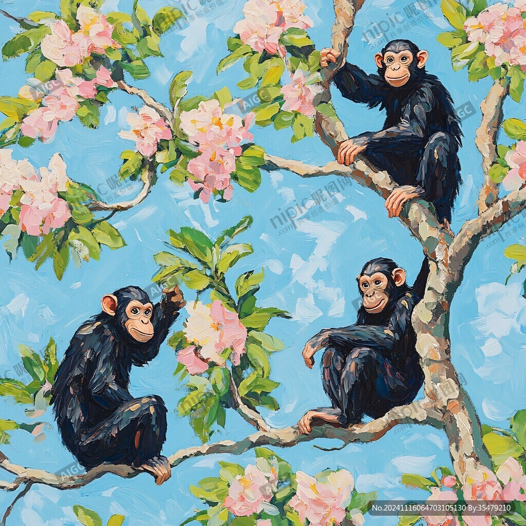群猴獻(xiàn)桃