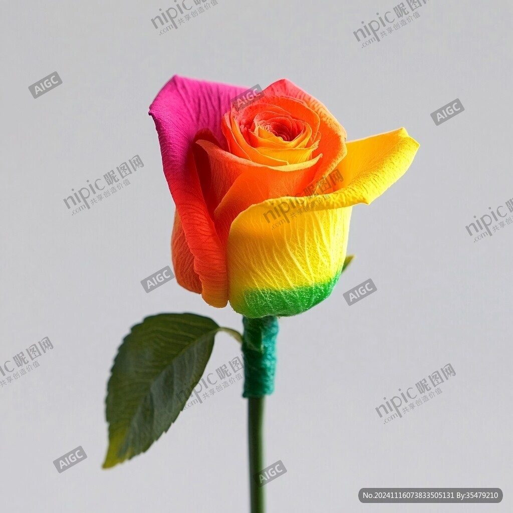 鮮花紅黃玫瑰