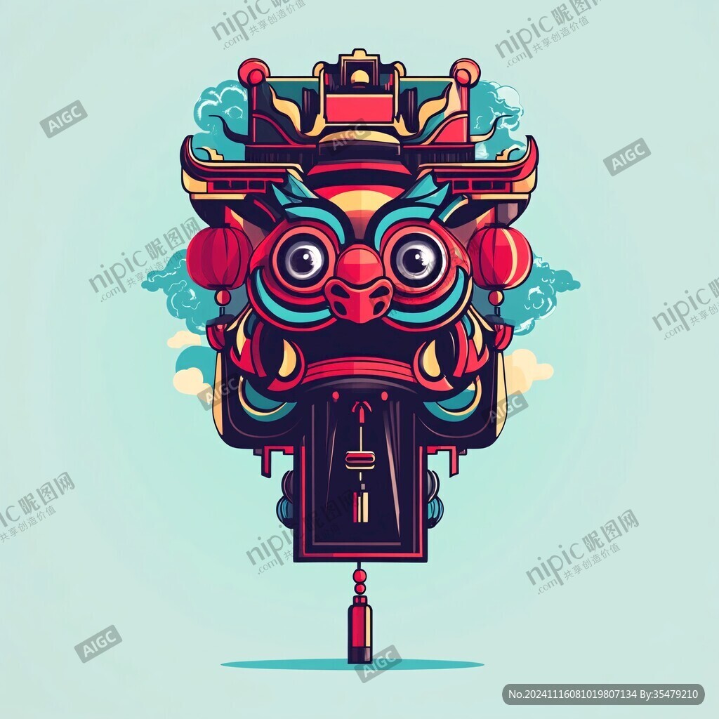國(guó)潮舞獅文創(chuàng)設(shè)計(jì)