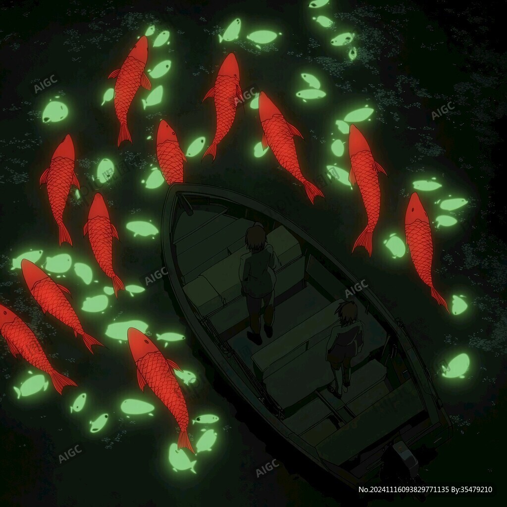 紅魚兒暢游