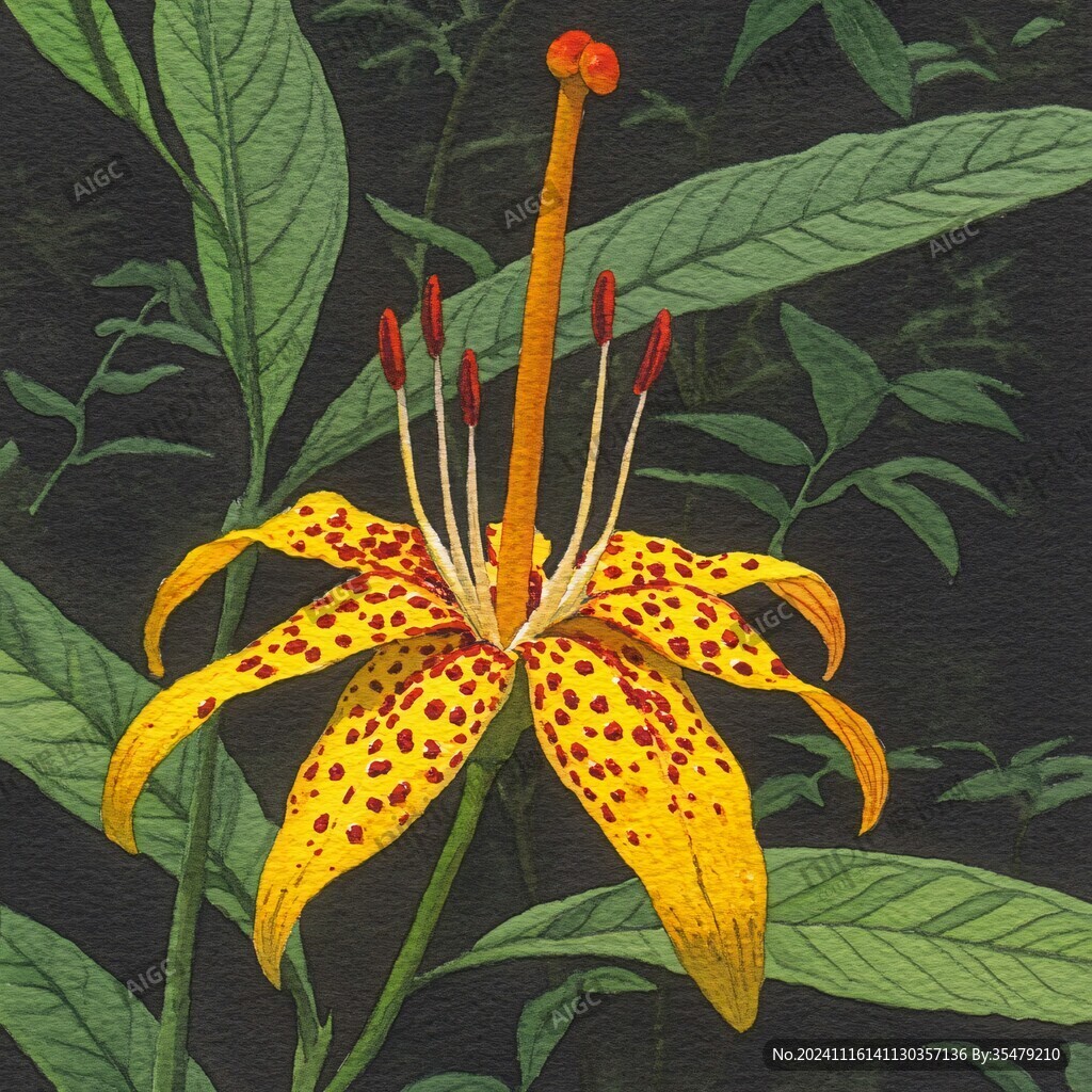手繪蝎尾蕉