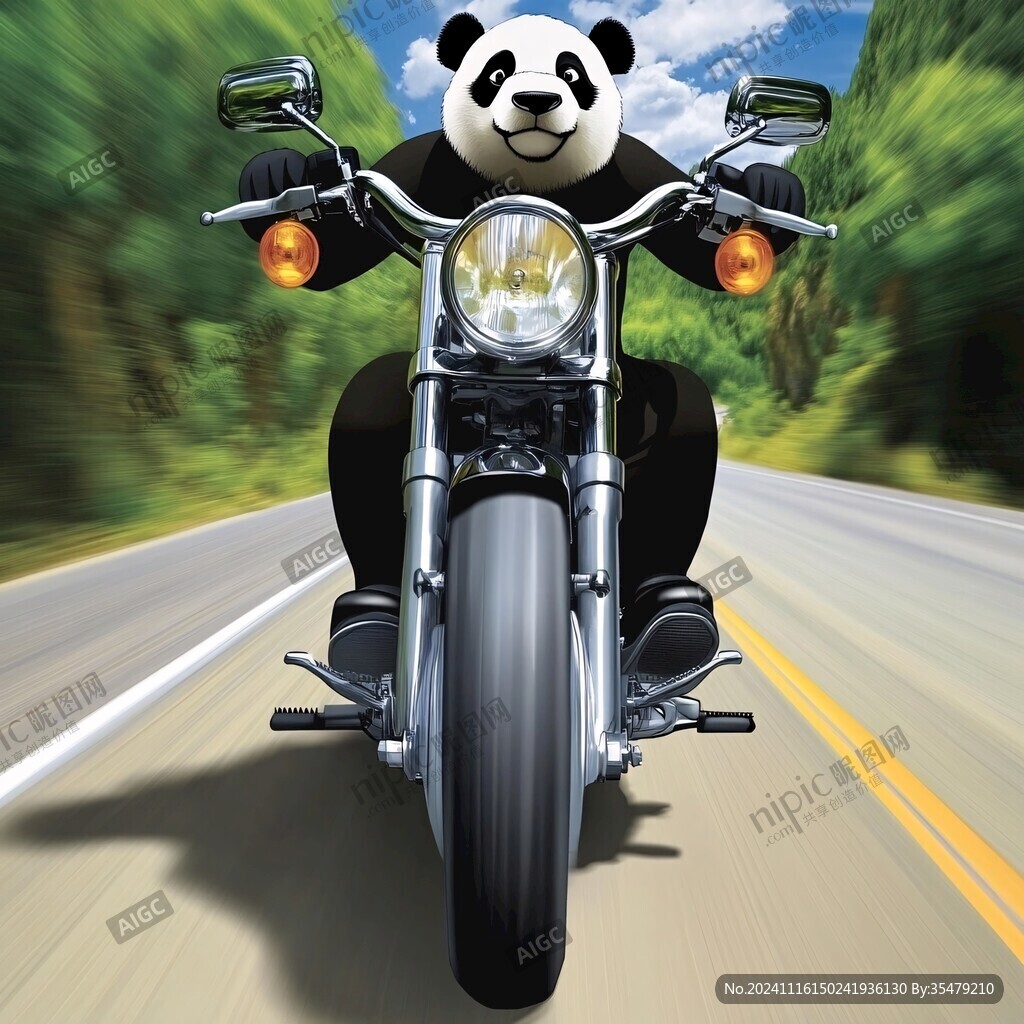 摩托車熊貓