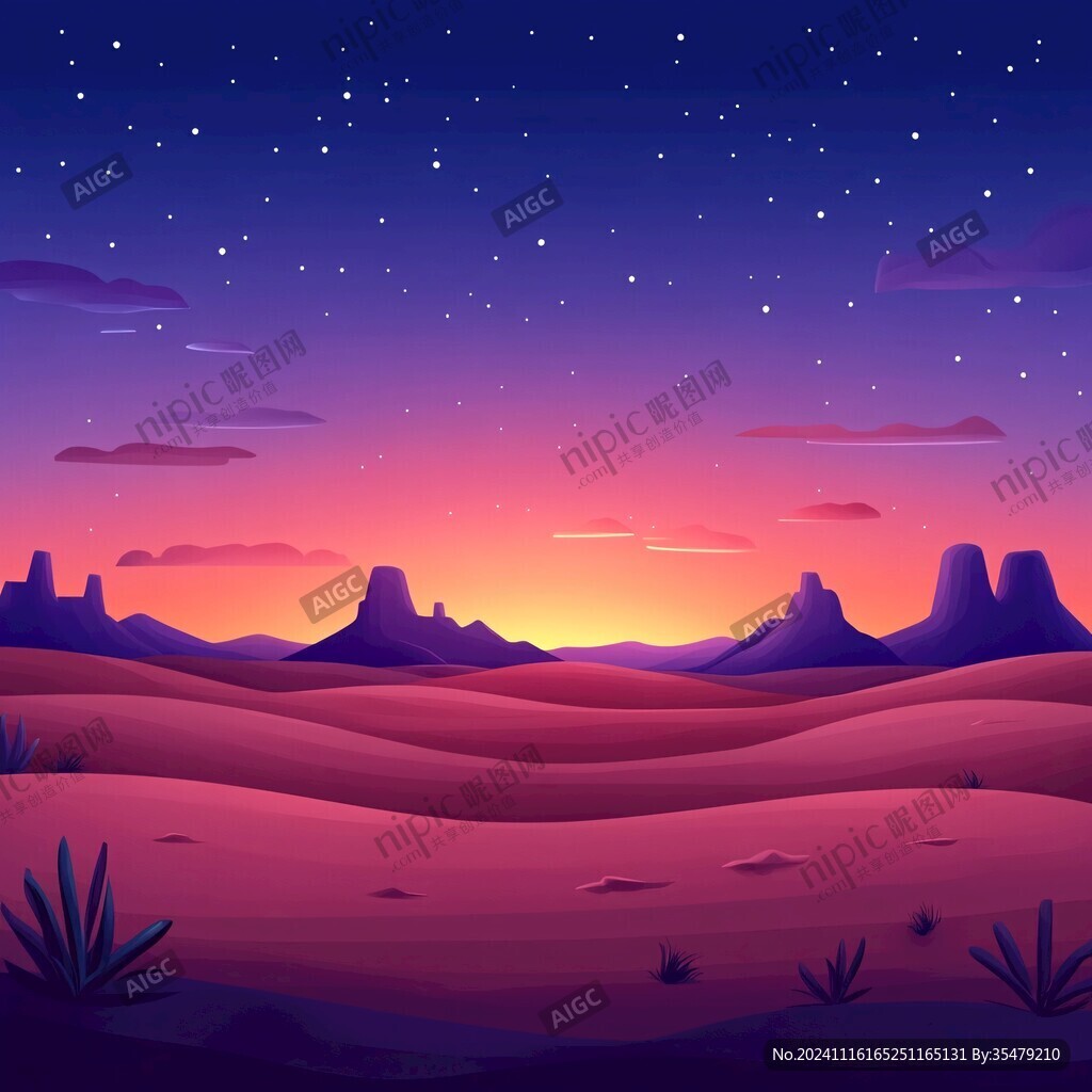 沙漠夜晚