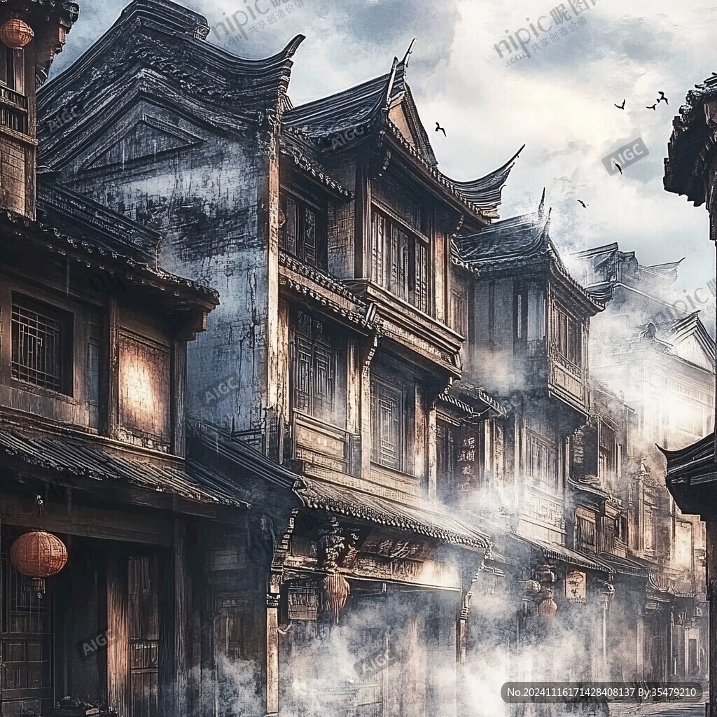 唯美古鎮風光