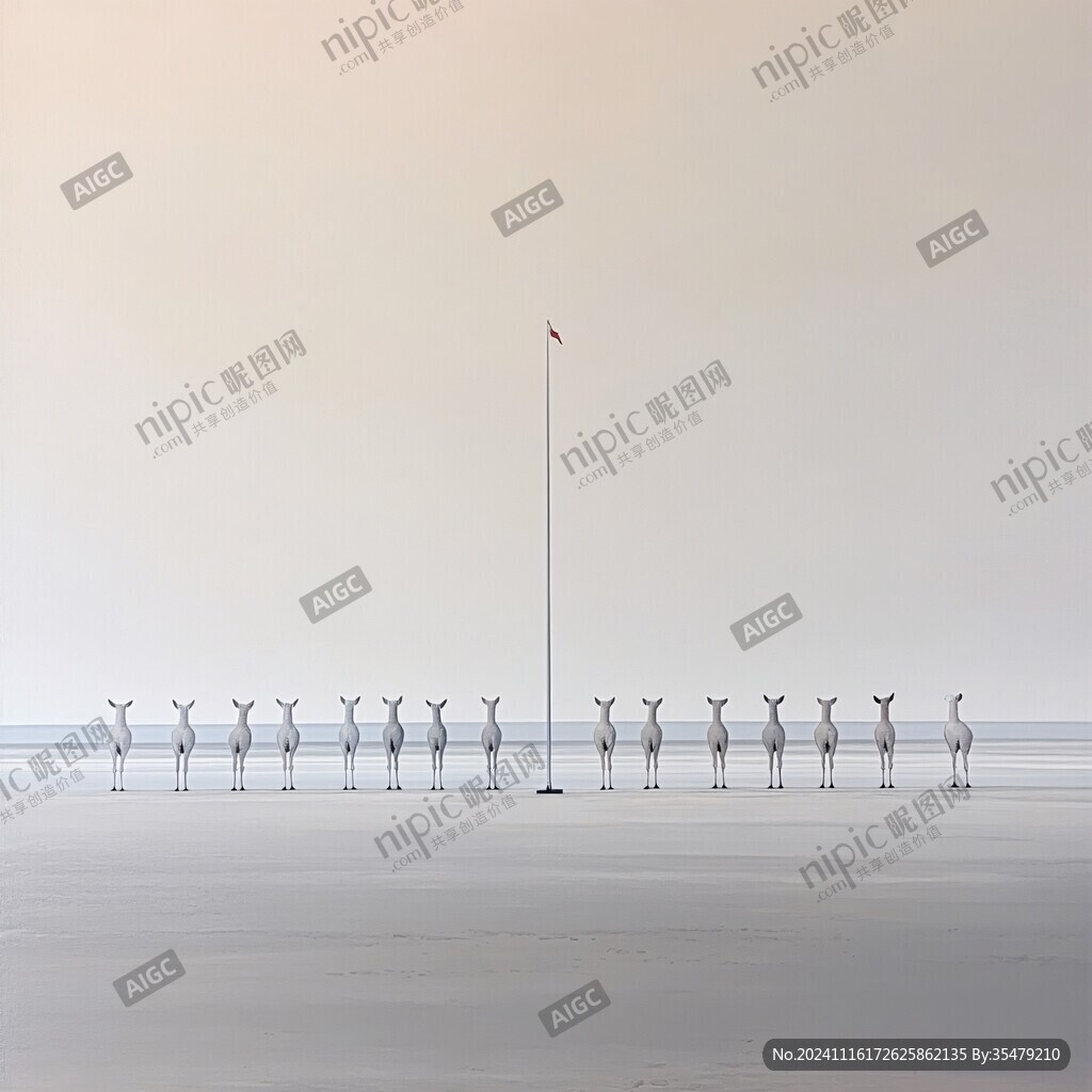 一行白鷺