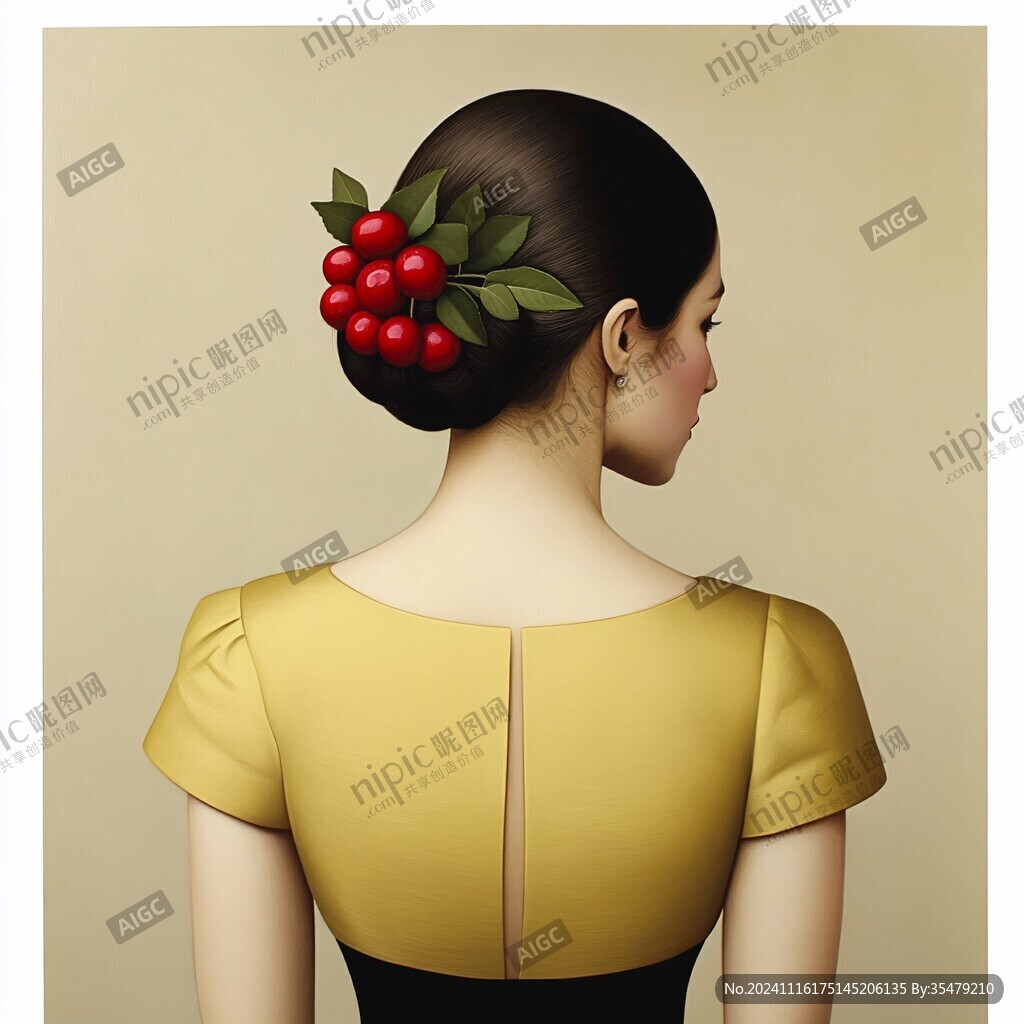 國風(fēng)蘋果的女人