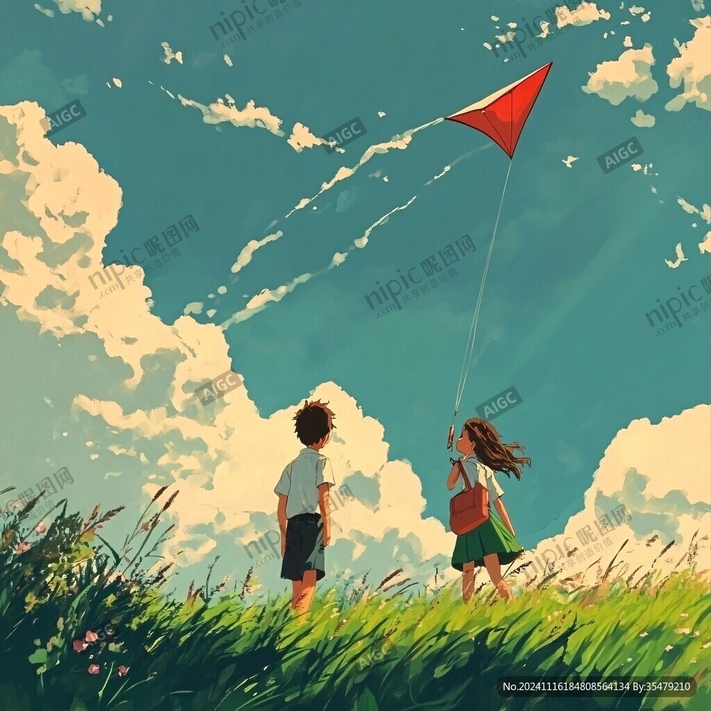兒時放風箏