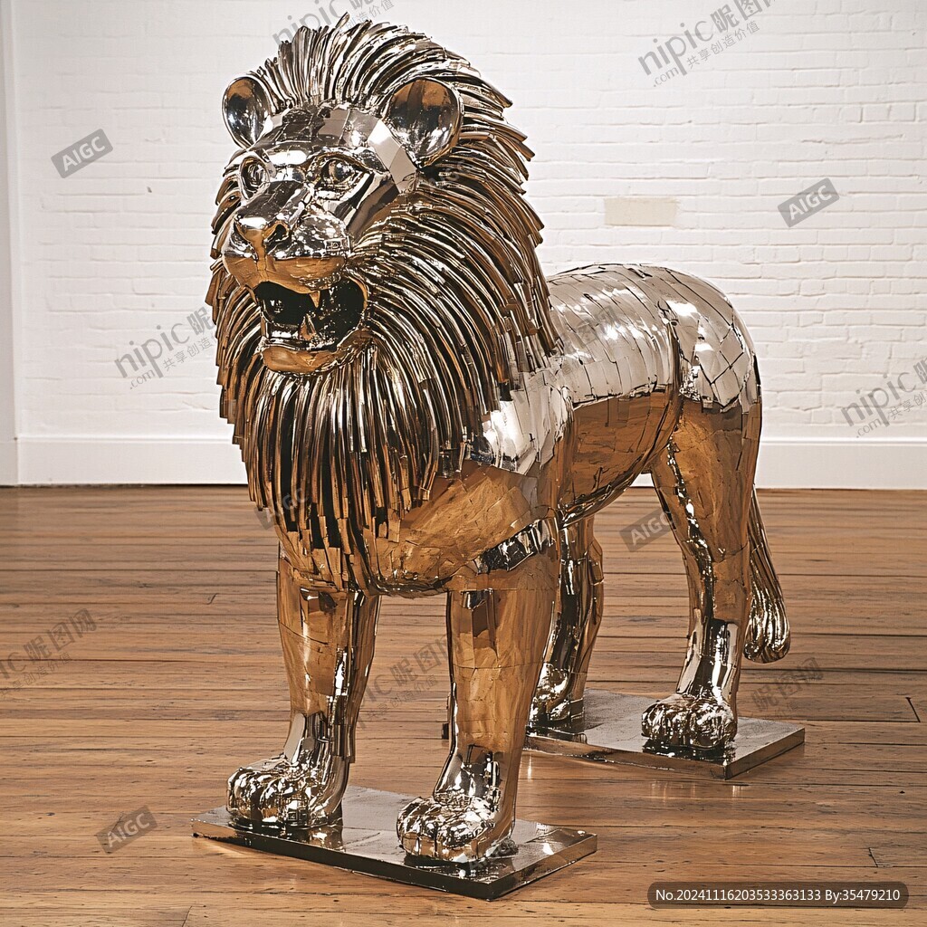 鐵皮獅子雕塑