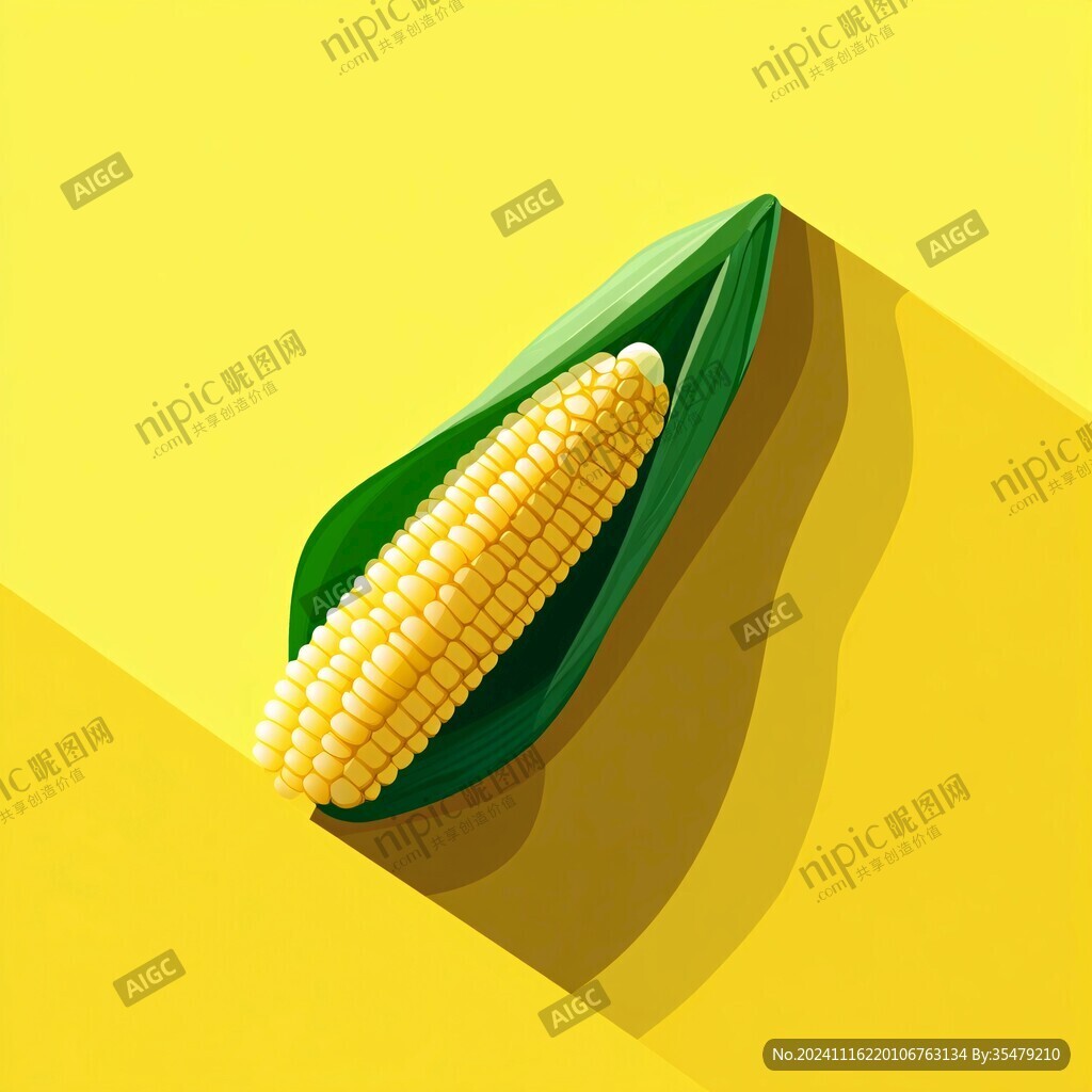 糯玉米插畫