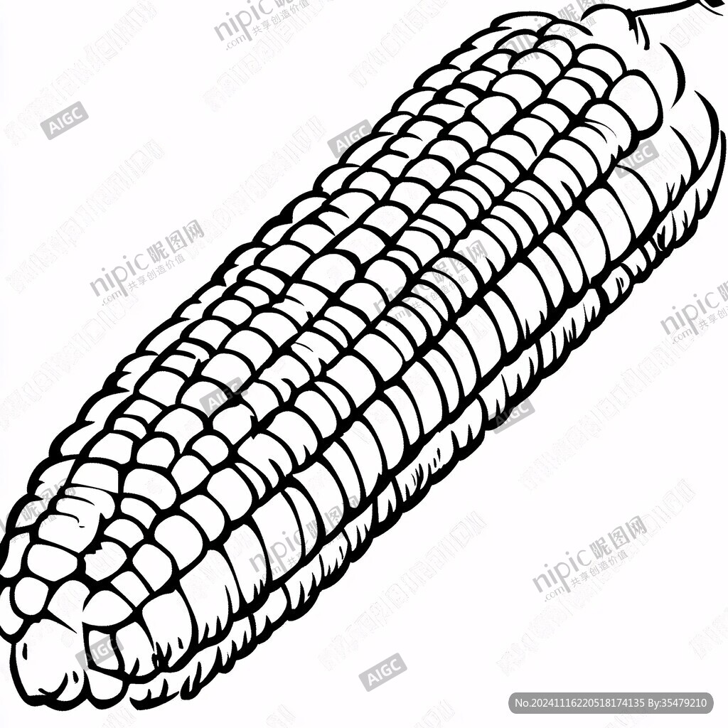 玉米線稿圖