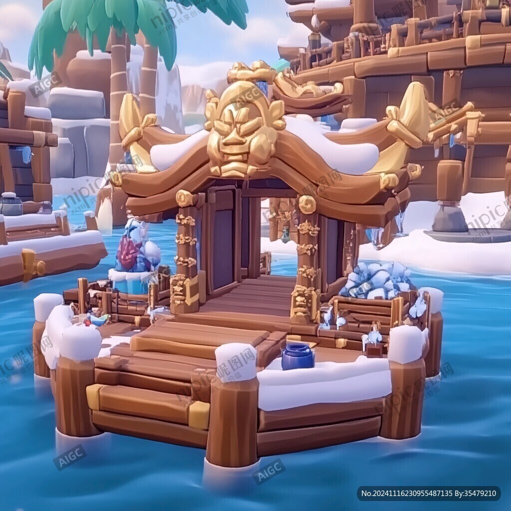 3d冰雪主題設計