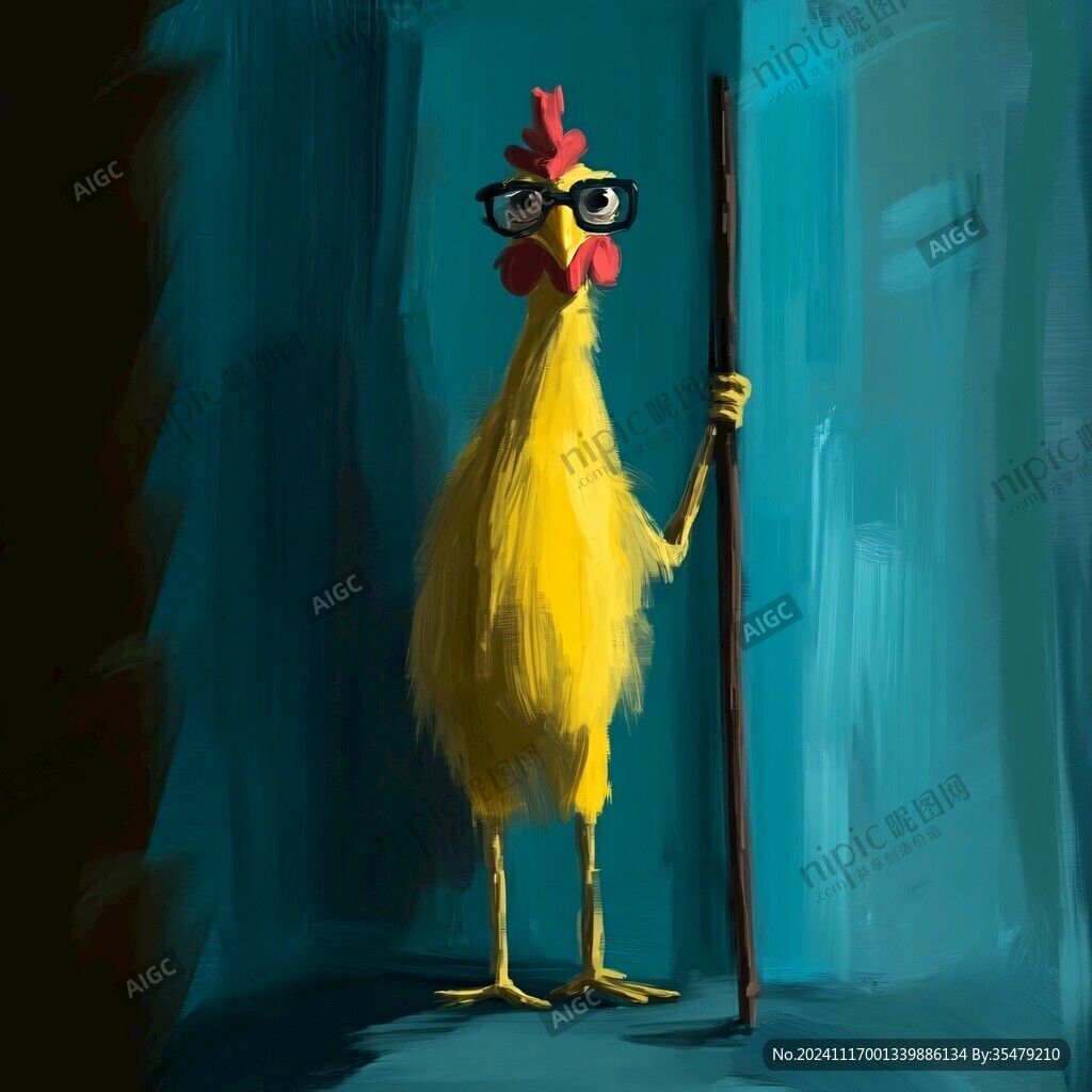 溜達雞插畫