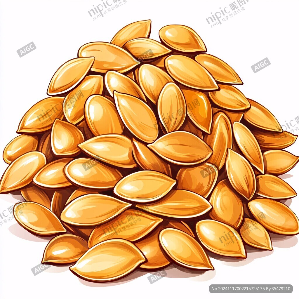 多味瓜子瓜子插畫