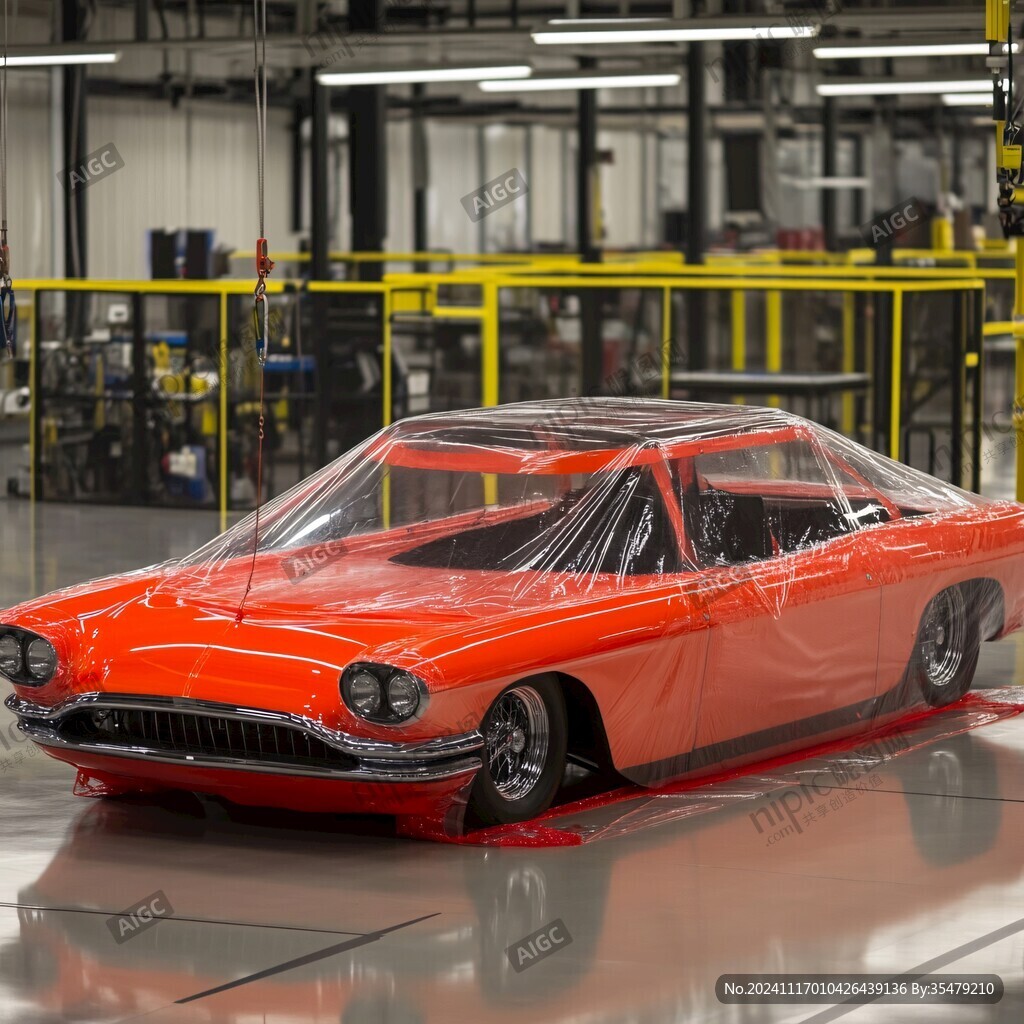 紅色跑車模型