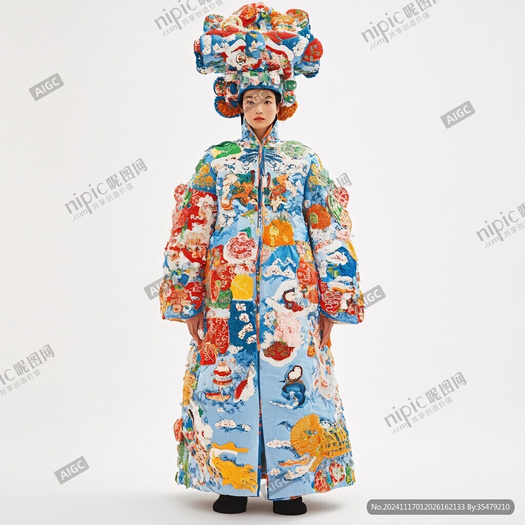綴彩珠夾袍