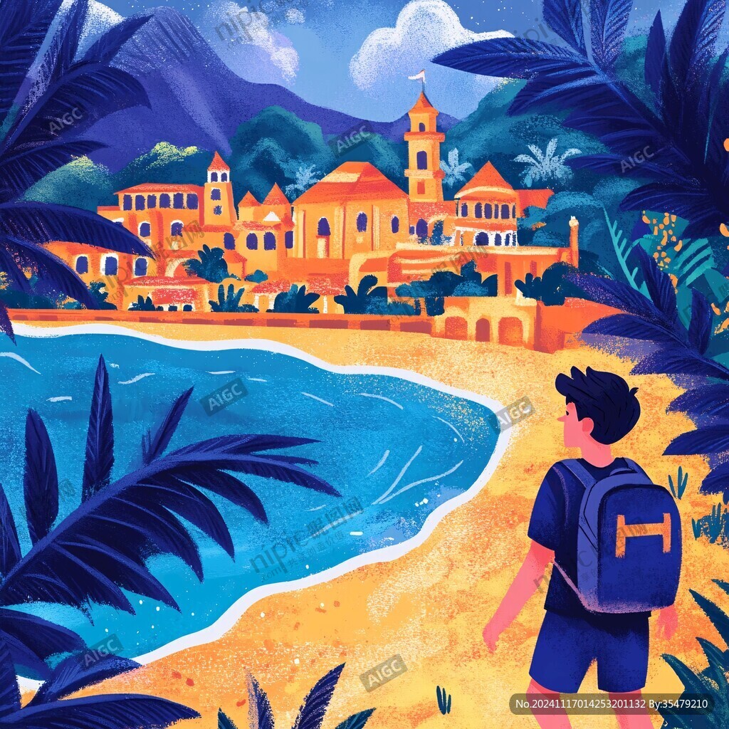 海洋大學插畫