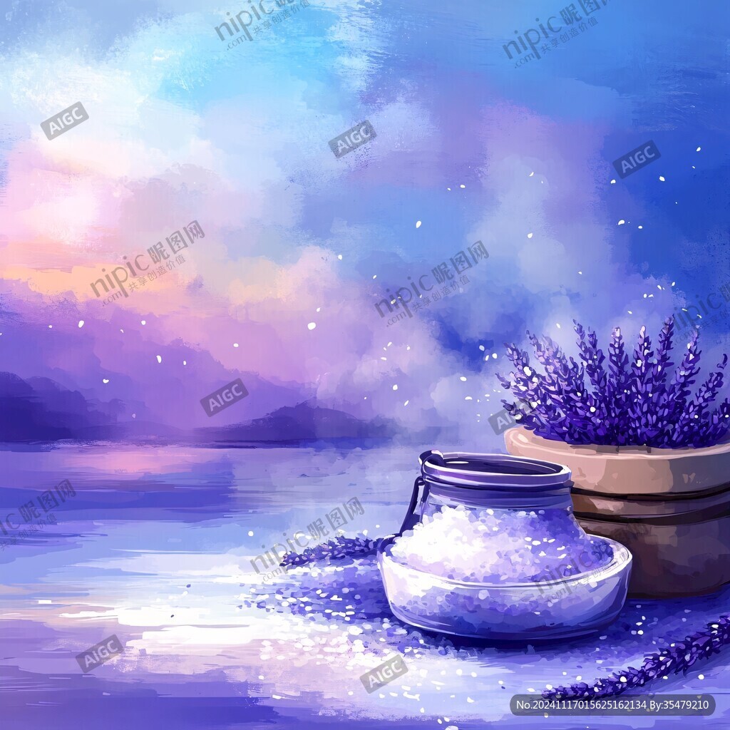 精油香薰插畫(huà)