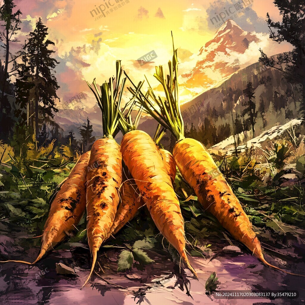 胡蘿卜插畫