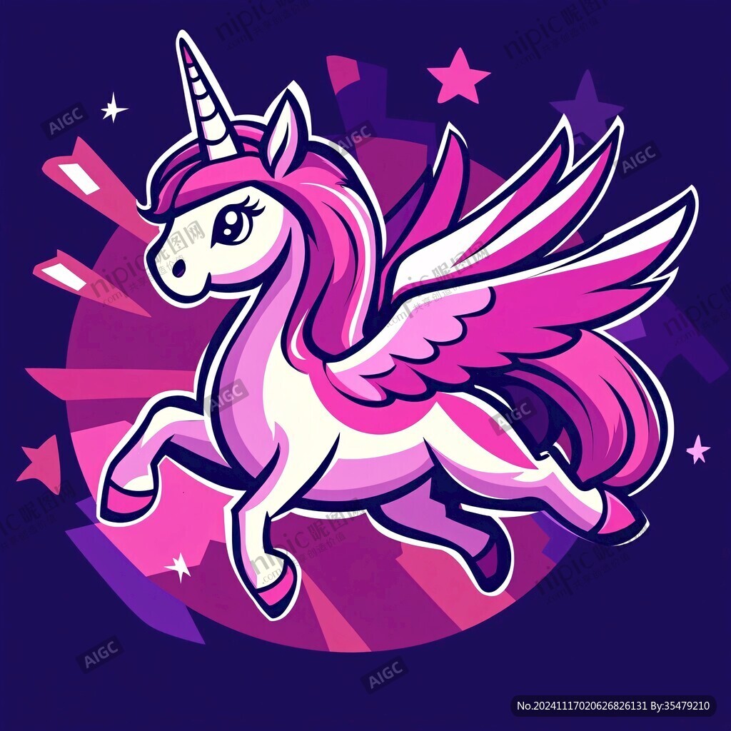 原創(chuàng)獨角獸形象