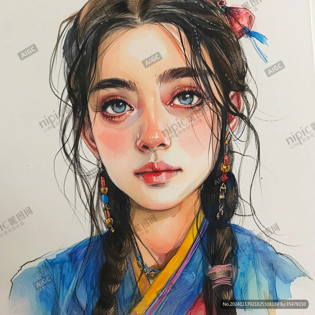 彩鉛少女
