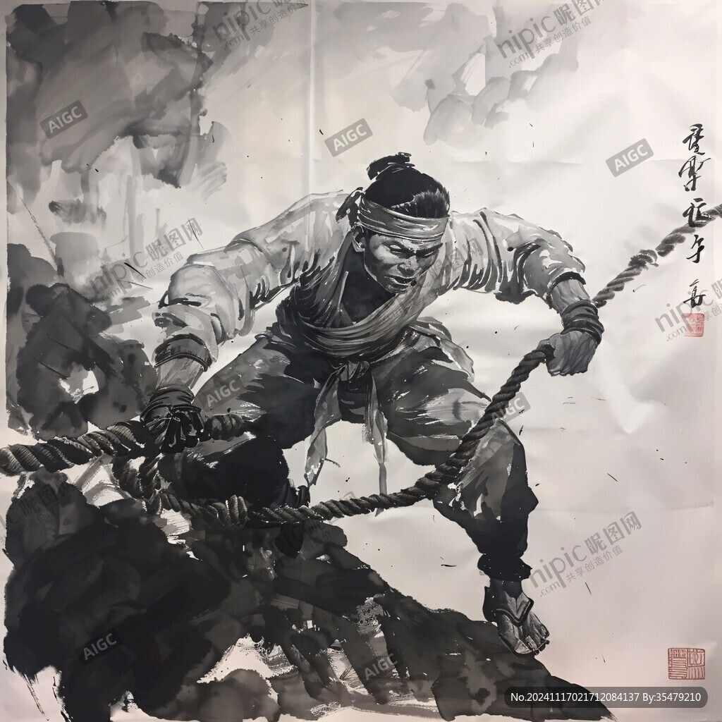 手繪武松