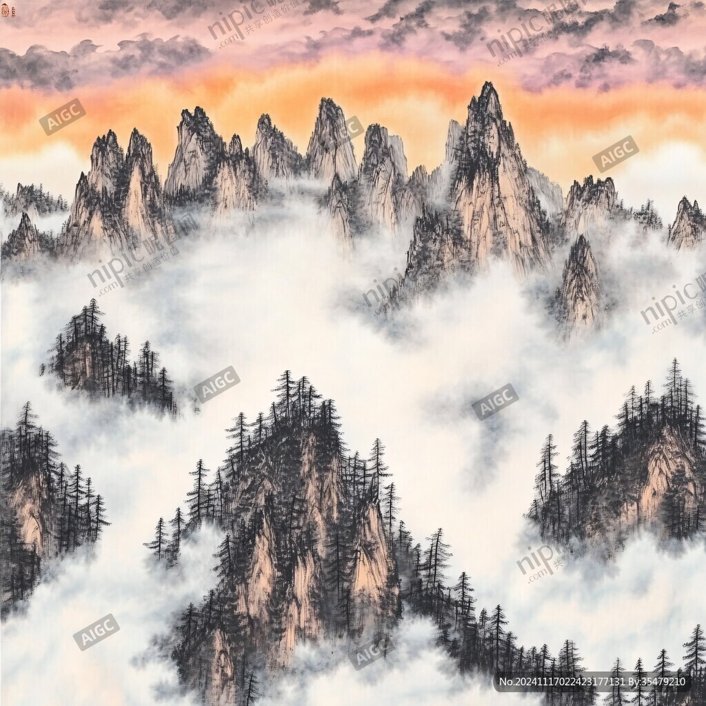 旭日東升畫