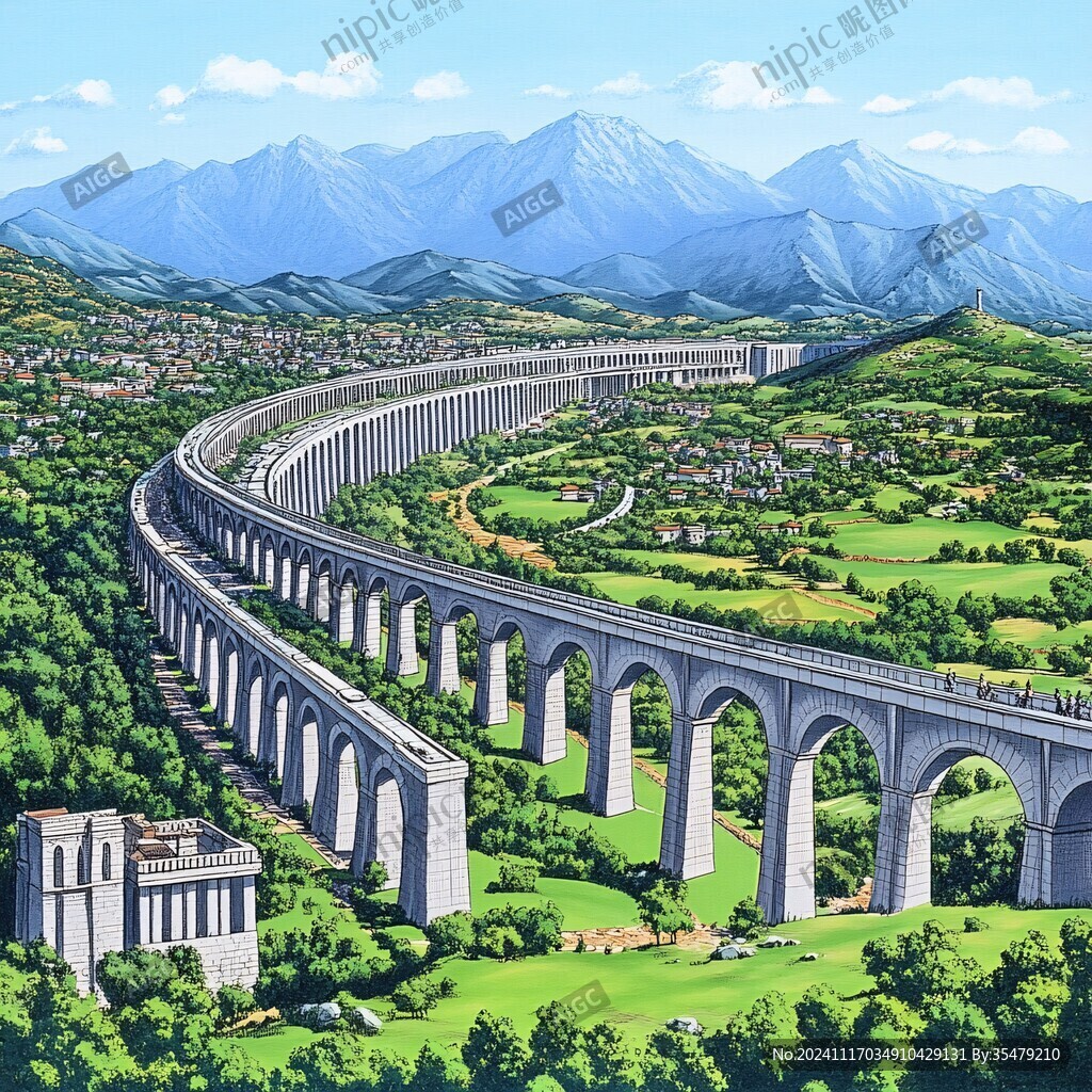山區鐵路高架橋