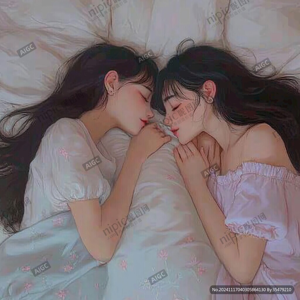 閨蜜插畫