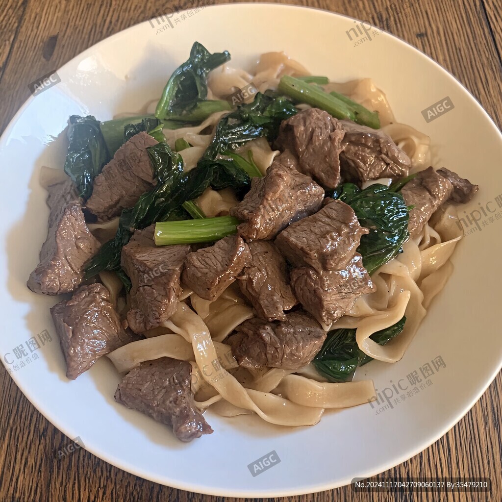 牛肉塊三合一菠菜面