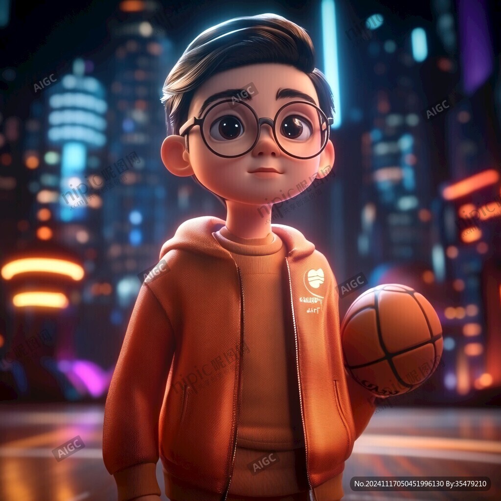 q版籃球男孩