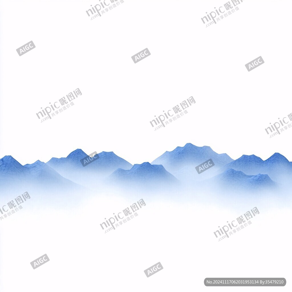 新中式水墨群山