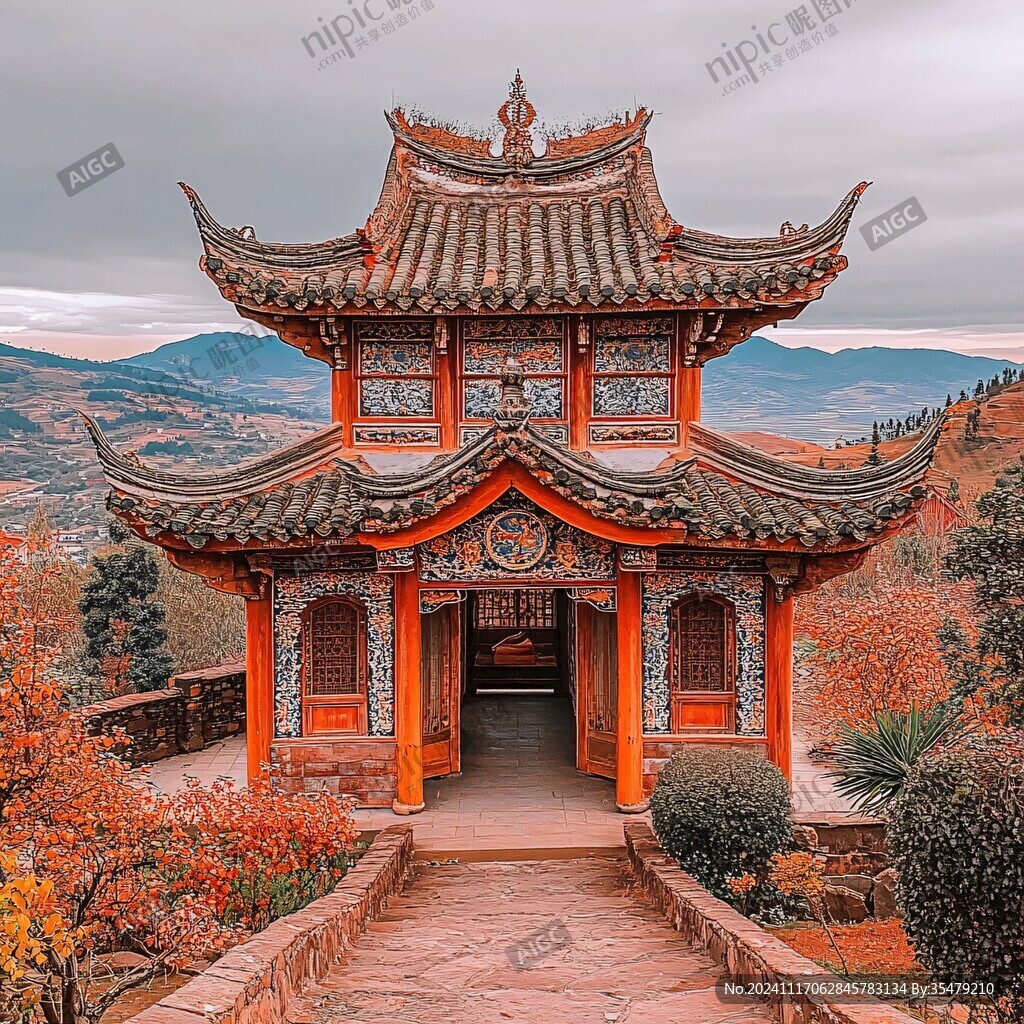 古亭秋色