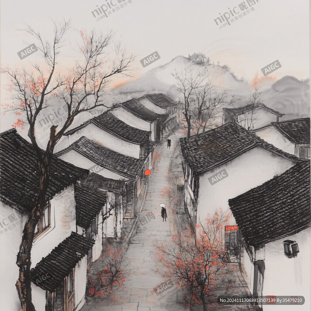 日出江南畫芯
